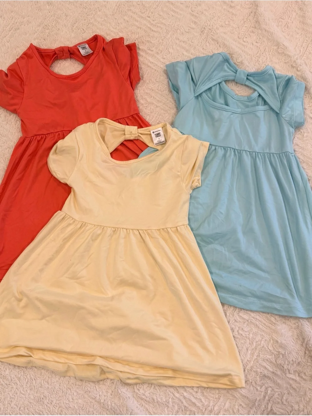 Girls Dress Lot of 3 | Size 4 | Short Sleeve Back Bow